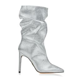 Bota Salto Alto Brillant Prata
