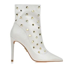 Bota Salto Alto Atanado White