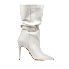 Bota Salto Alto Atanado White