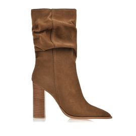 Bota Salto Alto Shammy Caramelo