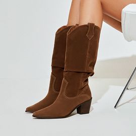 Bota Salto Médio Shammy Caramelo