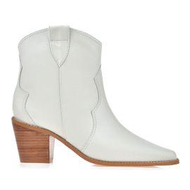 Bota Salto Médio Atanado White