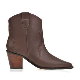 Bota Salto Médio Atanado Coffee