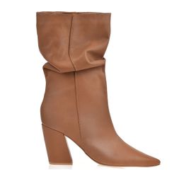 Bota Salto Alto Atanado Pecan