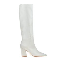 Bota Salto Alto Atanado White