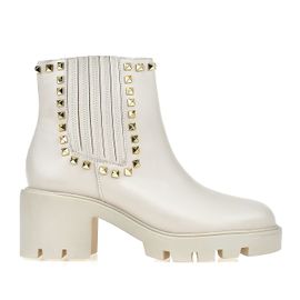Bota Salto Médio New Couro Cotton