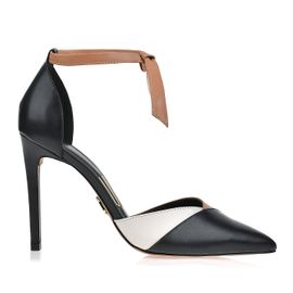 Scarpin Salto Alto New Couro Preta