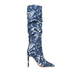 Bota Salto Alto Denim Tie Dye