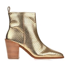 Bota Salto Médio Python Ouro
