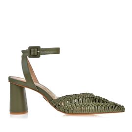 Slingback Salto Médio Soft Verde