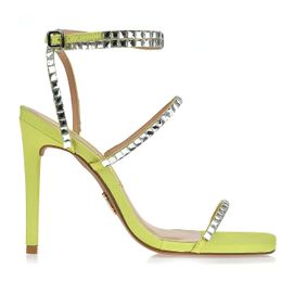 Sandália Salto Alto Silk Citrus