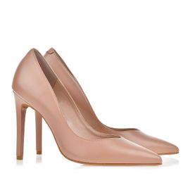 Scarpin Salto Alto New Couro Nude