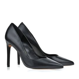 Scarpin Salto Alto New Couro Preta