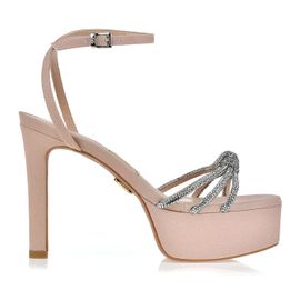 Meia Pata Salto Alto Silk Nude