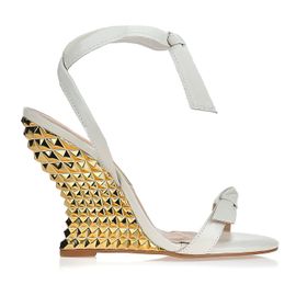 Anabela Salto Alto New Couro Ice