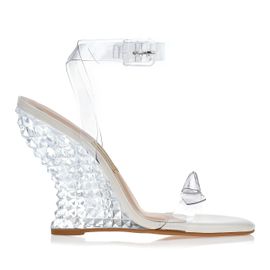 Anabela Salto Alto Vinil Cristal