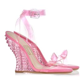 Anabela Salto Alto Vinil Rosa