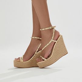Plataforma Salto Alto New Soft Ouro