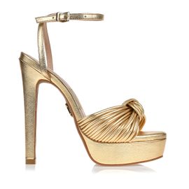 Meia Pata Salto Alto New Soft Ouro