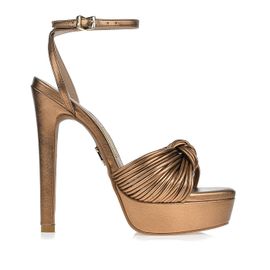 Meia Pata Salto Alto New Soft Bronze