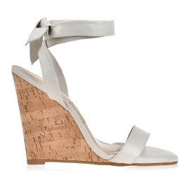 Anabela Salto Alto New Couro Ice