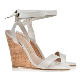 Anabela Salto Alto New Couro Ice