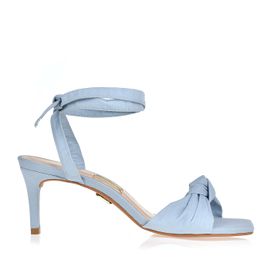 Sandália Salto Médio Silk Azure