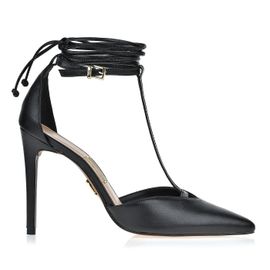 Scarpin Salto Alto New Couro Preta