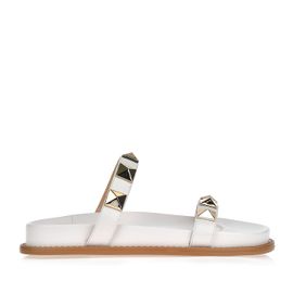 Flat Salto Baixo New Couro Ice