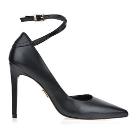 Scarpin Salto Alto New Couro Preta