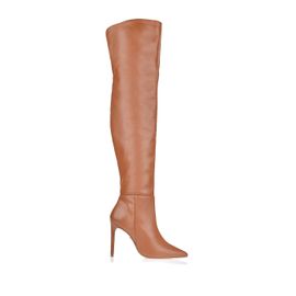 Bota Salto Alto Atanado Caramelo
