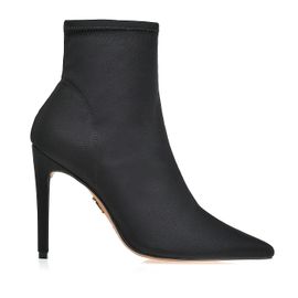 Bota Salto Alto Neoprene Preta
