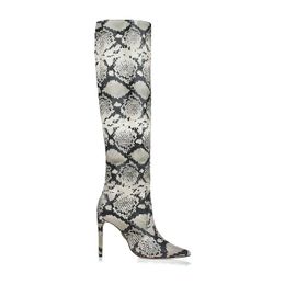 Bota Salto Alto New Snake Off White