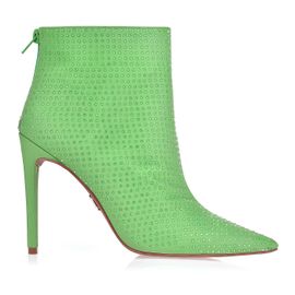 Bota Salto Alto Silk Neon Lemon