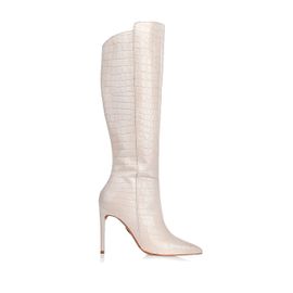 Bota Salto Alto Croco Ice