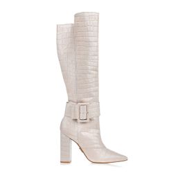 Bota Salto Alto Croco Ice