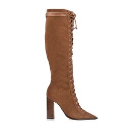 Bota Salto Alto Shammy Caramelo