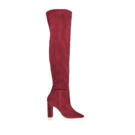 Bota Salto Alto Shammy Burgund