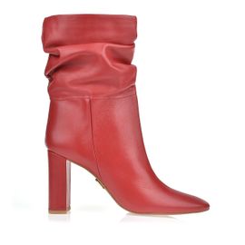 Bota Salto Alto Atanado Scarlet