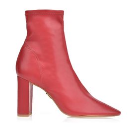 Bota Salto Alto Stretch Vermelha