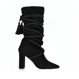 Bota Salto Alto Shammy Preta