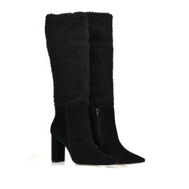 Bota Salto Alto Shammy Preta