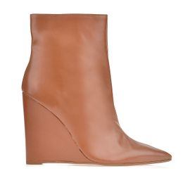 Bota Salto Alto New Couro Caramelo