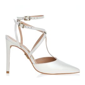 Slingback Salto Alto New Couro Ice