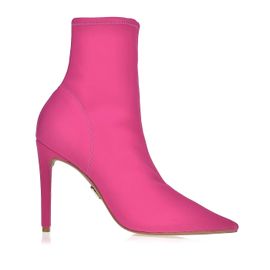 Bota Salto Alto Neoprene Pink