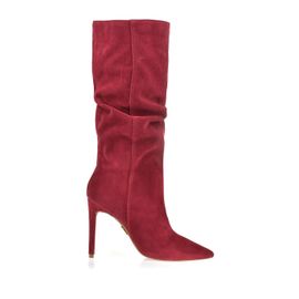 Bota Salto Alto Shammy Burgund