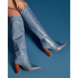 Bota Salto Alto Croco Heaven