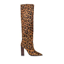 Bota Salto Alto Fur Onça Caramel
