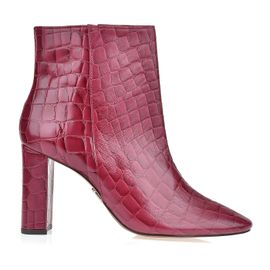 Bota Salto Alto Croco Borgonha