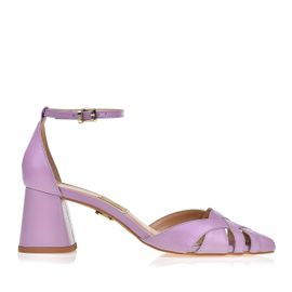Scarpin Salto Médio New Couro Lilac